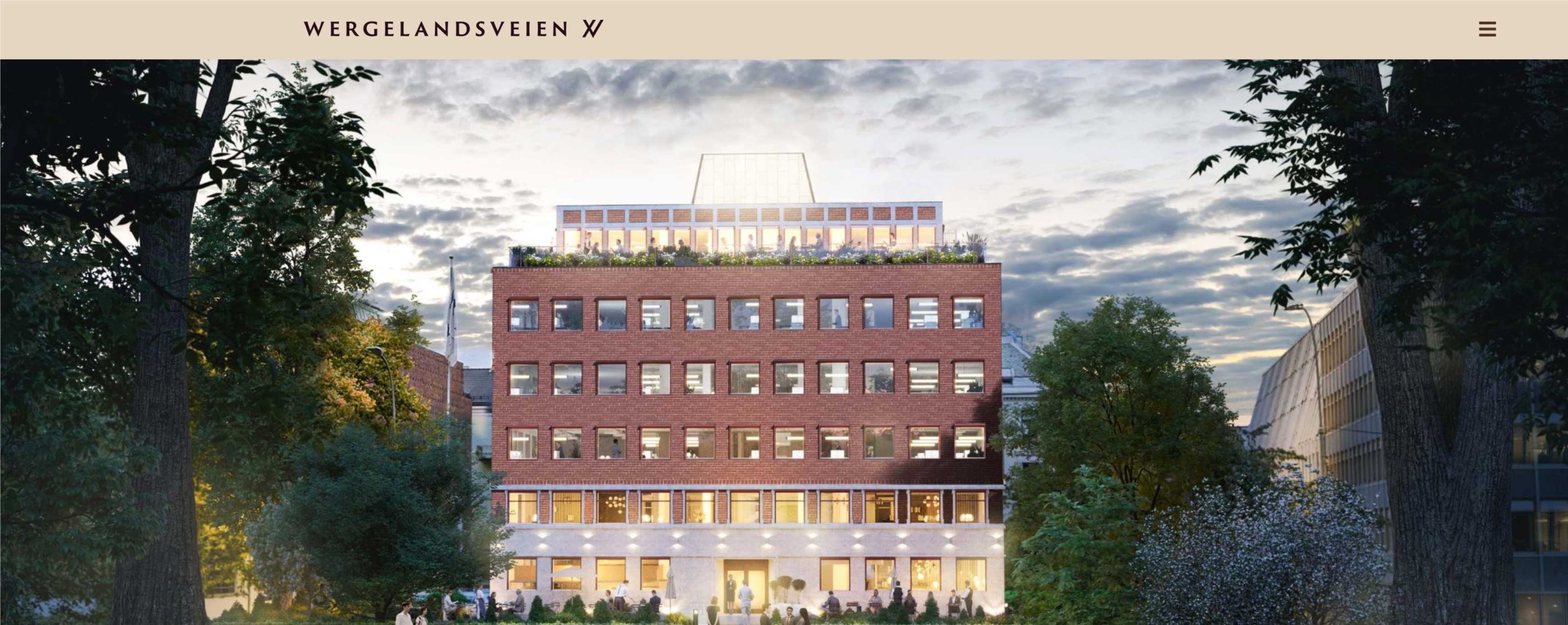 Bilde av nettside for Wergelandsveien