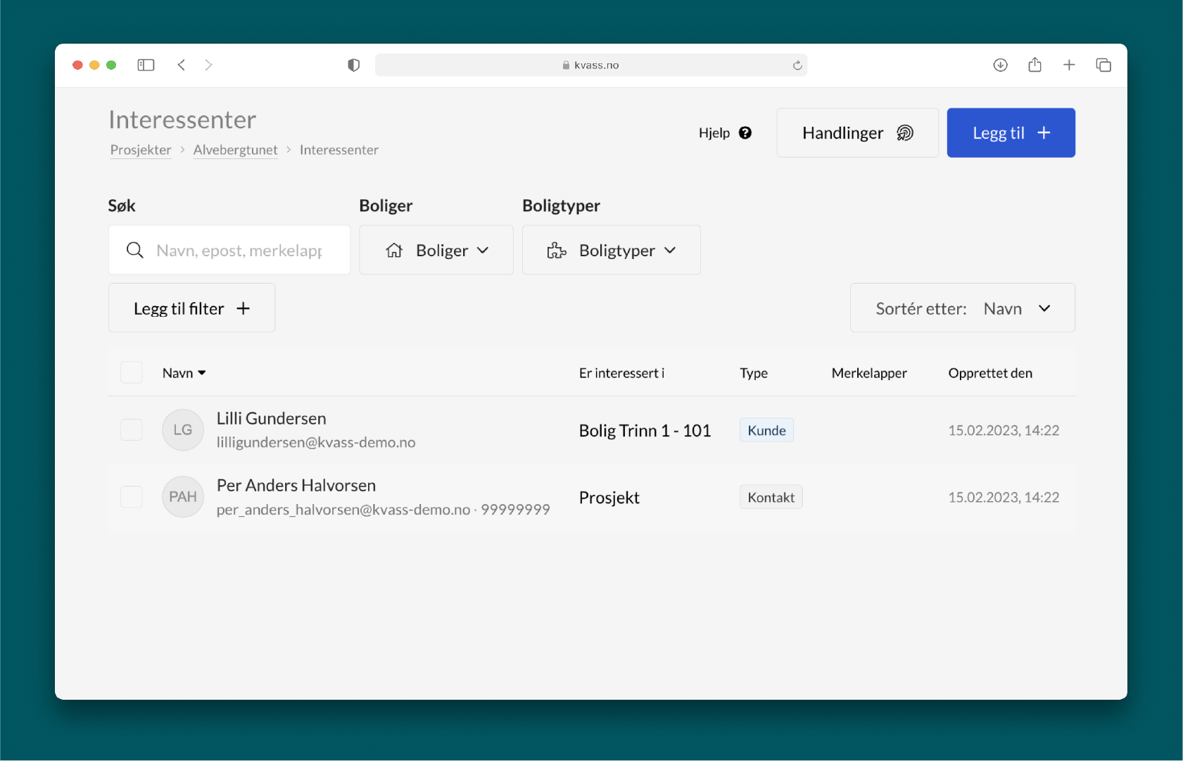 Få oversikt over interessenter til ditt prosjekt med analyseverktøyet i Kvass